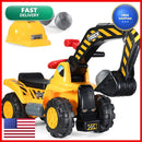 Play22 Toddler Excavator Digger Ride-On with Safety Helmet