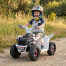 Battery-Powered Kids ATV Ride-On Car with Detachable Trailer