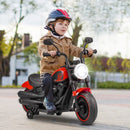 Blue Kids Electric Motorcycle Featuring Training Wheels and LED Headlights
