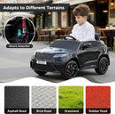 Licensed Black 12V Electric Land Rover Ride-On Car for Kids with Remote
