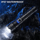 AKNEAR 99000 Lumens Rechargeable LED Flashlight Set with USB-C Zoom Function