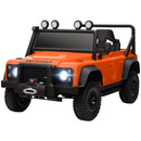 12V Remote Control Orange Land Rover Defender 110 SVX Ride-On for Kids