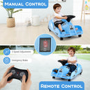Electric Go Kart Toy Car with Remote Control and Cleaning Fun - Blue 12V