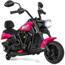 Child's Motorcycle with Headlight, Music, Training Wheels, and Foot Pedal