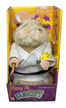 2001 Gemmy Kung Fu Hamster White Gi Plush Animatronic Toy