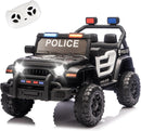 12V Electric Police Car for Kids with Parental Control