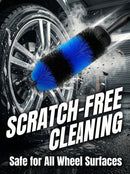 Soft Bristle Brush for Thorough Wheel and Tire Cleaning, 9.5" Length