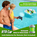 All-Terrain Remote Control Stunt Car for Kids Ages 4-12, Waterproof Green Design