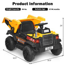 12V Electric Ride-On Dump Truck for Kids with Remote Control and Working Bucket