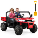 24V Red Kids Ride-On Car with Dump Bed and Remote Control