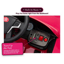 12V Pink Sports Car Ride-On with Doll Seat by American Girl