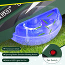 12V Ride-On Lawn Mower with Dual Control Sticks, LED Lights, and Twisting Features for Ages 3-8