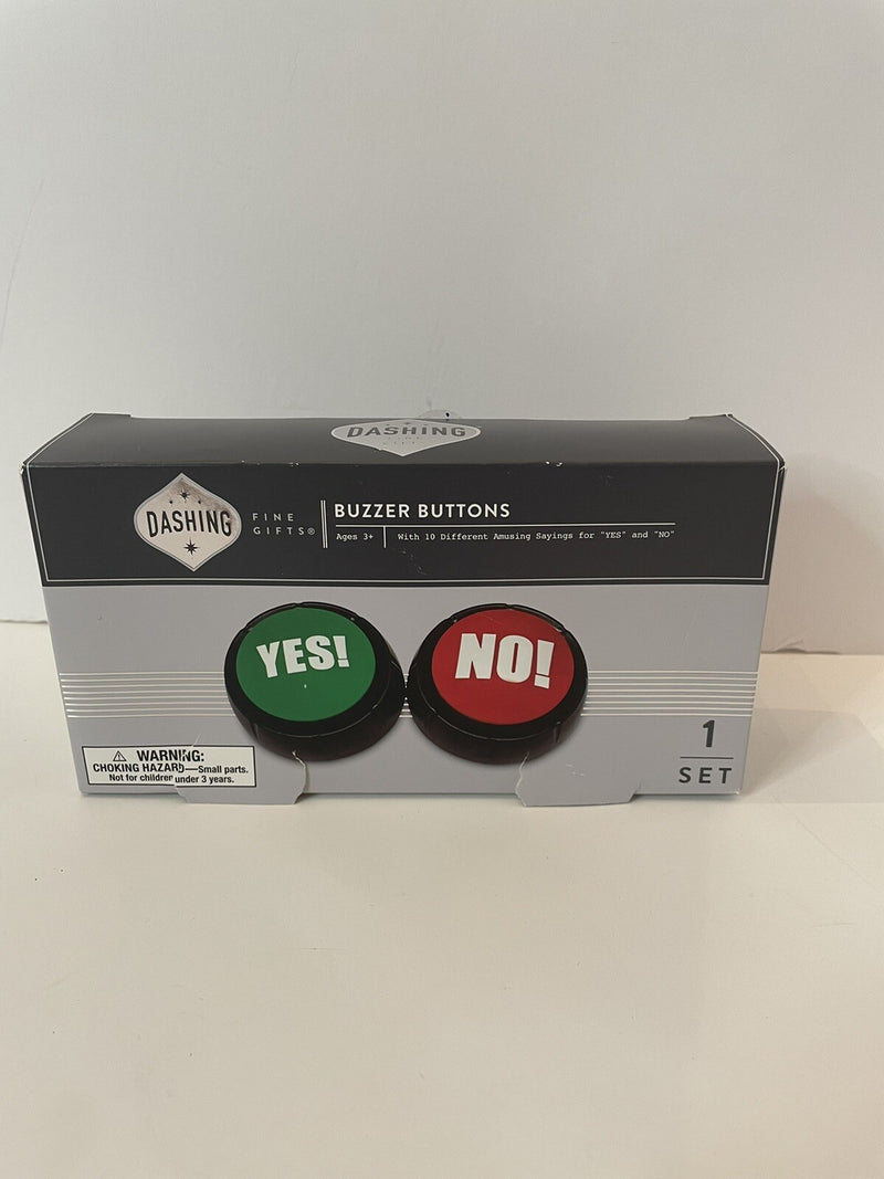 Yes No Buzzer Buttons with 10 Sayings for Game and Party Night Fun
