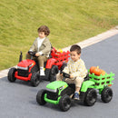 12V Electric Tractor with Trailer for Kids to Ride