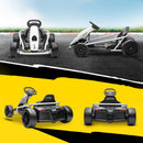White 24V Electric Drift Go Kart for Children Aged 8 to 12 with Dual Speed Options