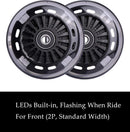 Light Up Polyurethane Front Wheel Set for Wiggle Cars (2-Pack)