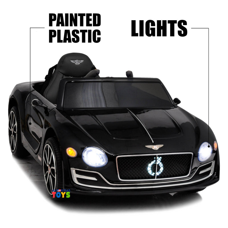 12V Licensed Bentley Ride-On Car for Kids with Remote Control, MP3, and Radio in Multiple Colors