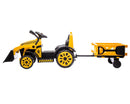 6V Construction Tractor Ride-On with Trailer and Functional Loader