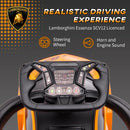 Lamborghini Orange 2-in-1 Ride-On Push Car for Toddlers Ages 1-3