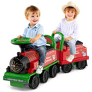 Battery-Operated 6V Ride-On Train Toy with Storage Under the Seat and Carriage
