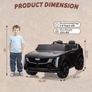 Cadillac Licensed 24V 2-Seater Ride-On Car with Parent Remote, LED Lights, MP3, and USB