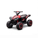 Red 12V Electric ATV Quad for Kids with Forward/Reverse and Music, Ideal for Ages 3 and Up