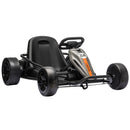 Qaba 24V Dual Motor Electric Drift Go Kart for Children Aged 6 and Up, Gray