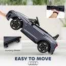 12V Gray Audi RS e-tron GT Ride-On Car with Remote Control and Suspension for Kids