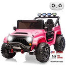 Pink 24V 2-Passenger Electric 4x4 Ride-On Truck with Remote Control