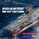 SNACKTANT 16-inch Remote Control Warship Aircraft Carrier with Dual Rechargeable Batteries