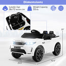 12V Licensed Land Rover Electric Ride-On Car for Kids with Remote Control