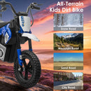 Electric Motocross Ride-On Motorcycle for Kids with Adjustable Speed