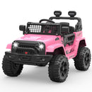 12V Pink Electric Ride-On Truck for Kids with Remote Control Off-Road Features