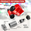 Set of 2 Electric 12V 150dB Train Horns for Vehicles and Boats