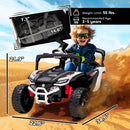 12V Children's Electric UTV with Dual Motors and Remote Control - White