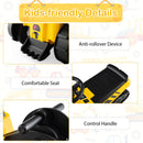 Multifunctional Excavator Ride-On Toy with Horn and Storytelling for Toddlers Aged 1.5 Years and Up