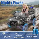 12V Electric Police Car for Kids with Parental Control