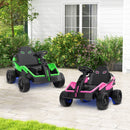 Electric UTV for Older Kids 12V Battery Powered Ride-On with Remote Control in Green