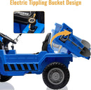 12V Remote-Controlled Electric Dump Truck Toy Car, 4-Wheel Drive