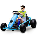 Garvee Ride G Series 24V Electric Go Kart for Kids Ages 8-12, 600W, 8MPH, 9Ah Battery, Blue