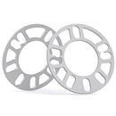 5mm Wheel Spacers for 4 and 5 Lug Vehicles, Set of 2 Universal Thin Spacers