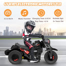 OLAKIDS 6V Electric Ride-On Motorcycle for Kids with Bubble Feature