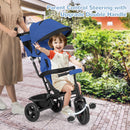 INFANS 6-in-1 Kids Tricycle with Reversible Seat and Adjustable Handle