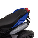 Blue 3-Wheel Ride-On Motorcycle for Kids with Horn and Traction Tires