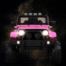 12V Pink Kids Truck Car with Remote Control, MP3 Music, and LED Lights
