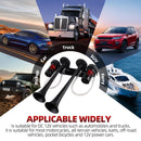 12V Dual-Trumpet Metal Air Horn with Integrated Dual Compressors for Trucks