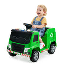 12V Electric Ride-On Recycling Garbage Truck with Remote Control and Accessories