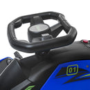 Blue 12V Electric Drifting Go Kart with Gradual Acceleration, Sound, and Illumination