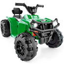 12V Electric ATV Quad Car Toy for Kids with Bluetooth Audio - White