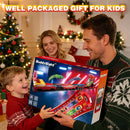 Versatile Toy Truck Set with 45'' Foldable Race Track for Children Aged 4-8